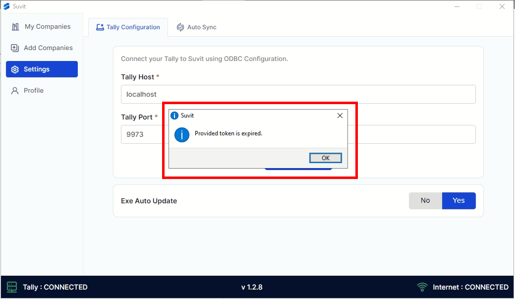 1provided token is expired.png