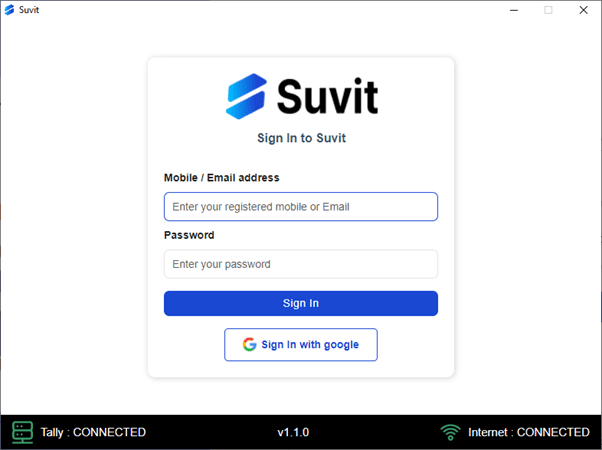 Sign in to suvit